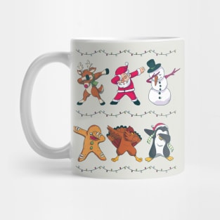 Dabbing Holiday Characters | Santa Rudolph Frosty Christmas Mug